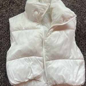 White Puffer Vest